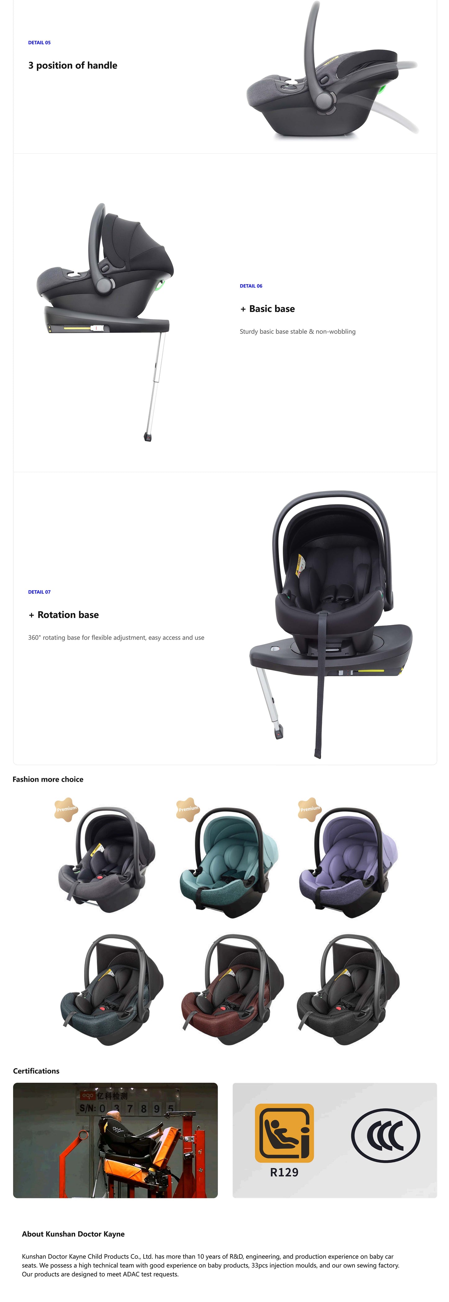 Environmentally Friendly 0-12 Months Baby Car Seat, Eco-Conscious Infant Carrier with Safe Materials