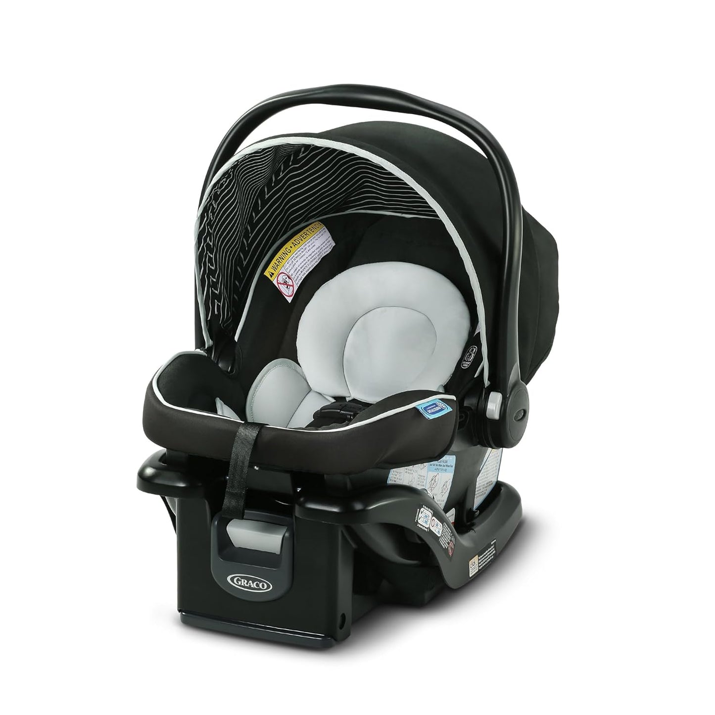 SnugRide Lite LX Infant Car Seat, Lightweight Rear-Facing Seat for Babies 4–30 lb, 4-Position Adjustable Base, LATCH Installation & ProtectPlus Engineered, Studio