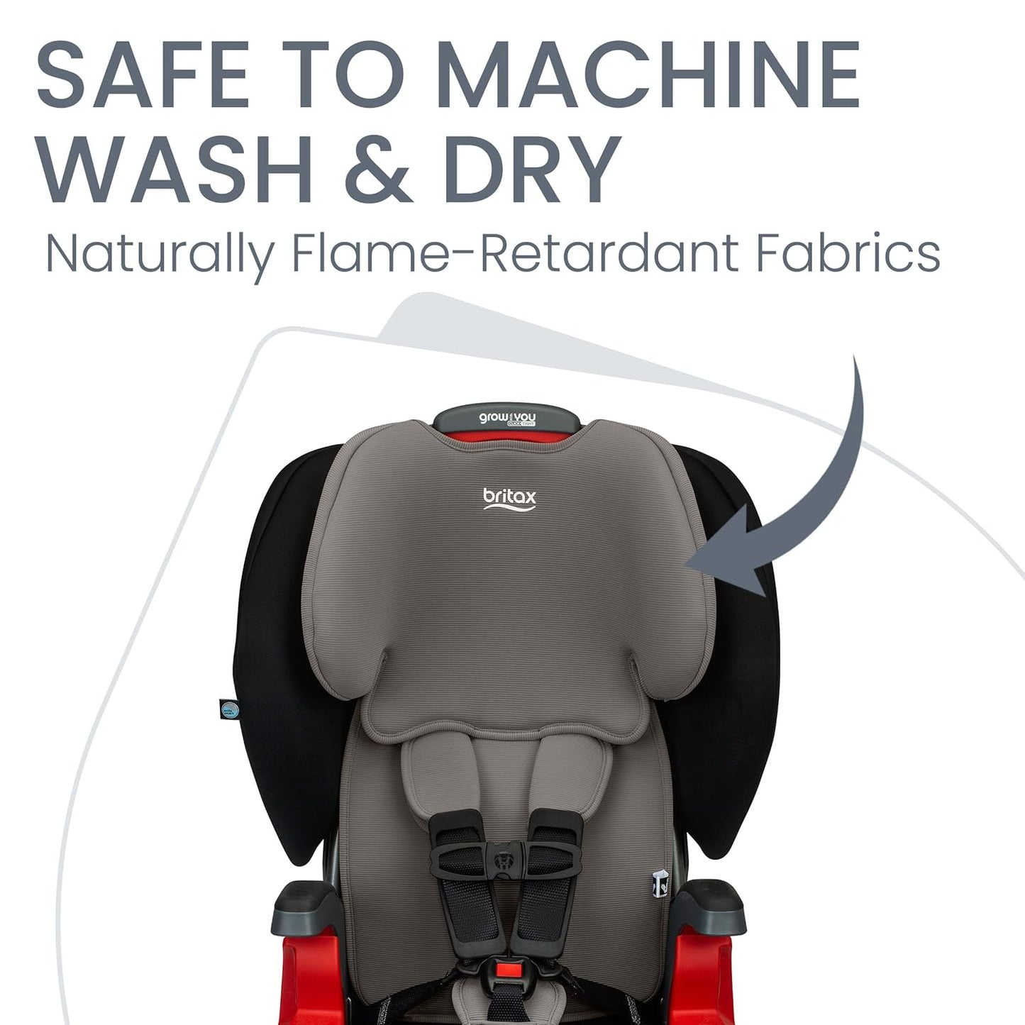Grow with You ClickTight Harness-2-Booster Car Seat, 2-in-1 High Back Booster, Gray Contour