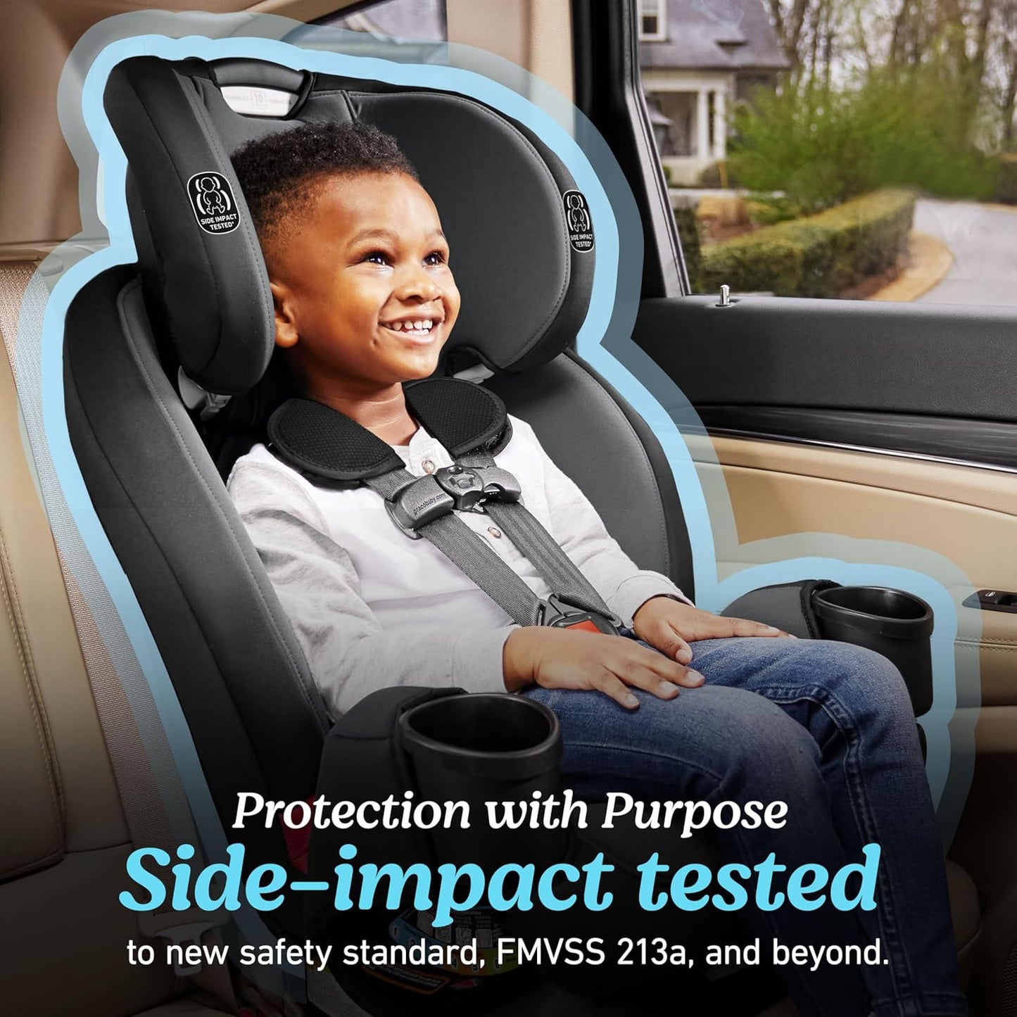 3-in-1 Reclining Car Seat, Kipling - Rear & Forward Facing Car Seat, Highback Booster, Adjustable Headrest