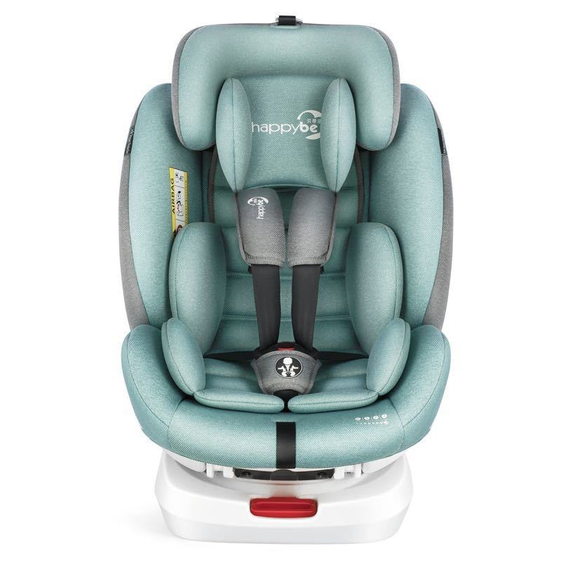 360-degree Rotating Integrated Fixed Child Car Safety Seat, with Adjustable Inclination Angle