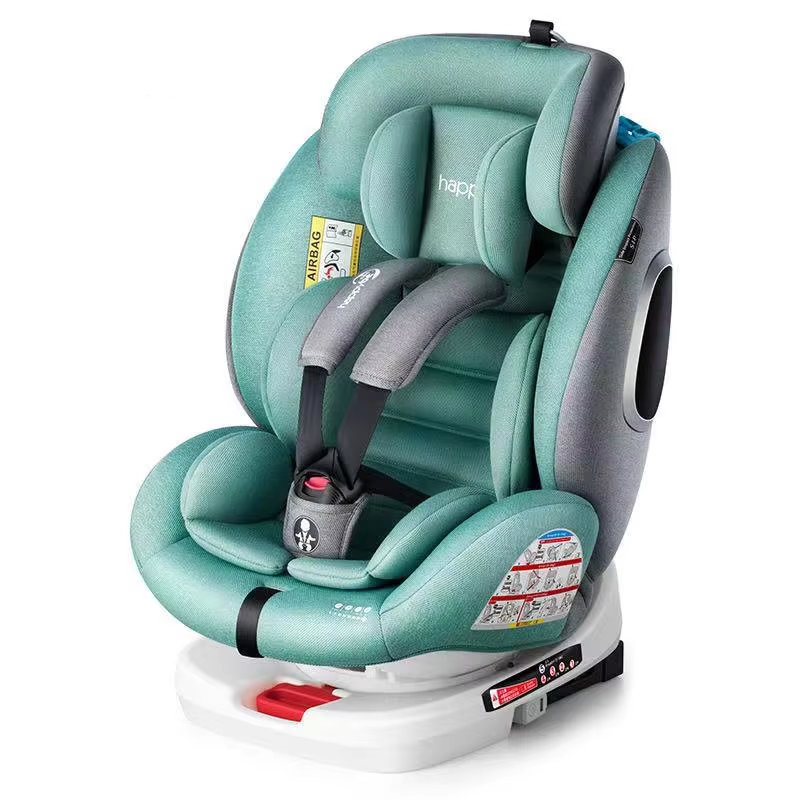 360-degree Rotating Integrated Fixed Child Car Safety Seat, with Adjustable Inclination Angle