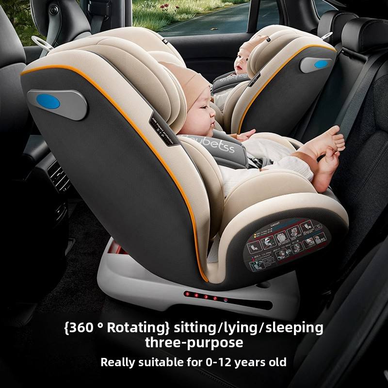 CE Certified 360 Degree Rotating Baby Car Seat 0-12 Years Group 0+1+2+3 HDPE Convertible Child Safety Seat 36KG